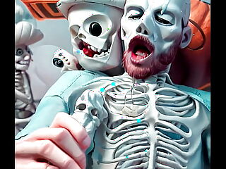 Zombie tricks, cumshot treats. Halloween-themed gay creampie with undead seduction and explosive finish.